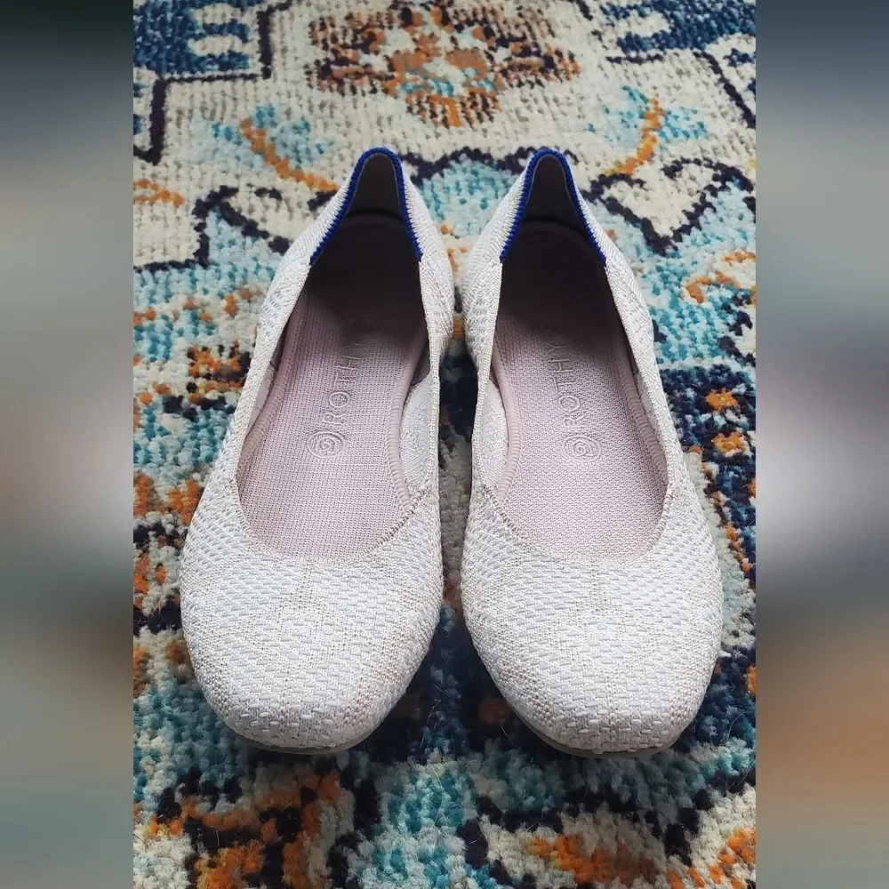 Rothy's Square Toe Lily Knit Flats Size W 10.5 - Picture 4 of 9